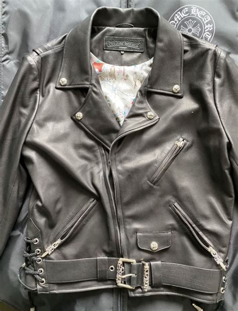 Chrome Hearts Chrome hearts leather jacket | Grailed