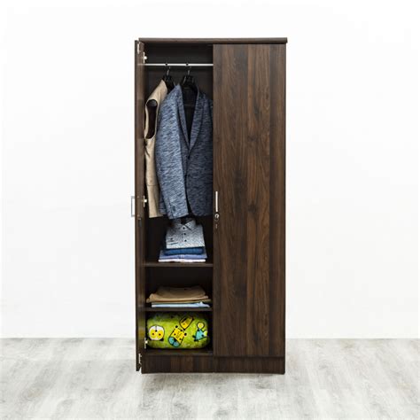 Buy Lewis 2-Door Wardrobe - Brown from Home Centre at just INR 19993.0