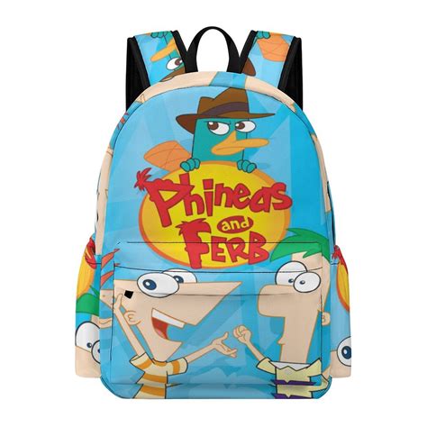 Phineas And Ferb Leisure Backpack 3D Printing Cute School Backpacks ...