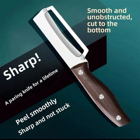 Nita Stainless Steel Sugarcane Peeler Knife – Strong Wooden Handle buy ...