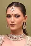 Buy Pink Diamonds Kundan Rani Necklace Set by Samyukta Singhania Online ...