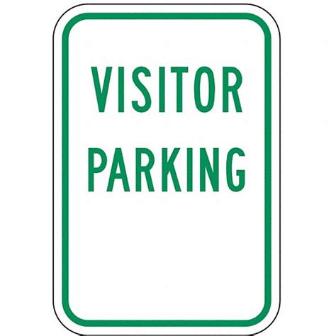 18 in x 12 in Nominal Sign Size, Aluminum, Parking Sign - 3ZTR1|RP-074 ...