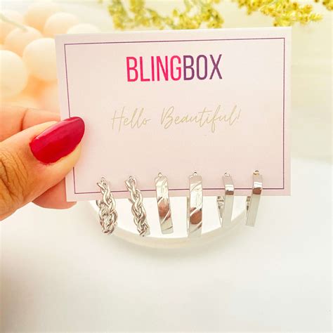 Modern Square Silver Combo Earrings Set – Bling Box