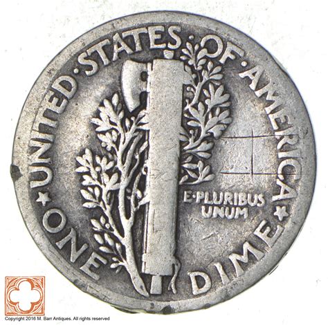 First Year - 1916 - Mercury Head Silver Dime - Tough | Property Room