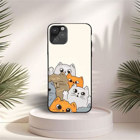 Stack Of Cats Pattern Custom Glossy Metal Bumper Case – ATCASA