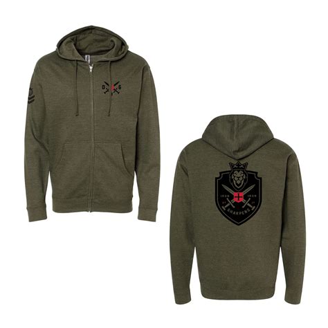 Iron Sharpens Iron OD Green Zip-Up Hoodie - DANGEROUSBUTGOOD
