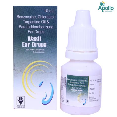 WAXIL EAR DROPS | Uses, Side Effects, Price | Apollo Pharmacy