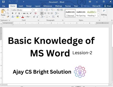 Image result for General Knowledge Computer MS Word