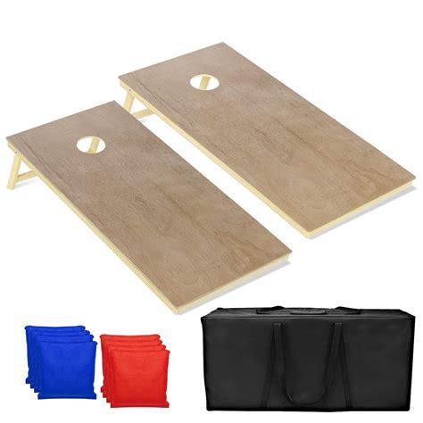 Cornhole Board Set, 4 ft x 2 ft Regulation Size Corn Hole Game Set for ...