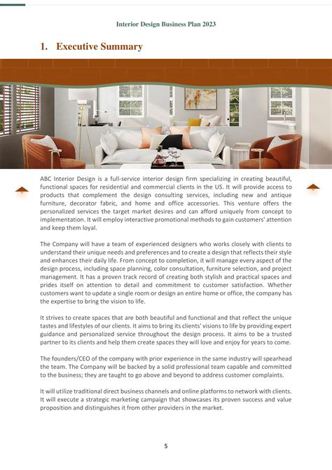 Top 10 Interior Design Business Plan Templates with Examples and Samples