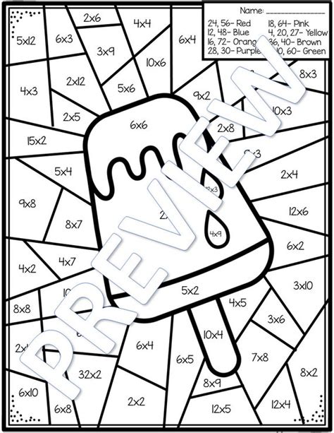 3rd Grade Math Coloring Sheets 的图像结果