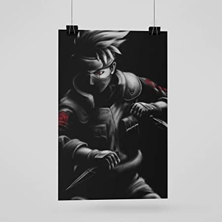 VVWV® Naruto Sharingan Rolled Wall Poster (300 GSM Matte Paper) (18 X ...