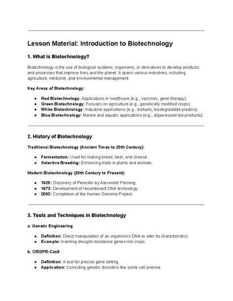 Biotechnology Lesson Cover Page Design 的图像结果