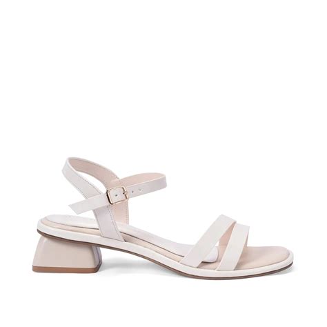 Buy Women Elegant Essence Block Off White Heel | Lino Perros