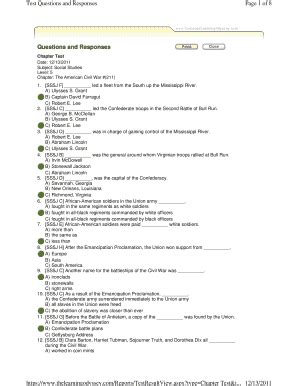 Fillable Online Chapter: The American Civil War #(211) Fax Email Print ...