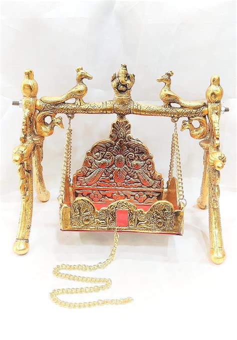 Buy Hanuman Handicraft Metal Laddu Gopal Jhula Janmashtami Krishna ...