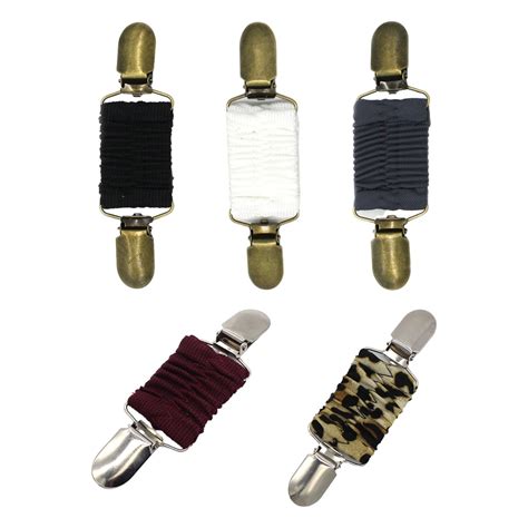 5Pcs Fit Dress Cinch Clips Set, Scarf Clip, Retro Cardigan Collar Clips ...