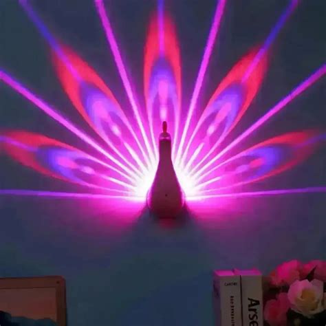 Enchanting Peacock Projection Lamp
