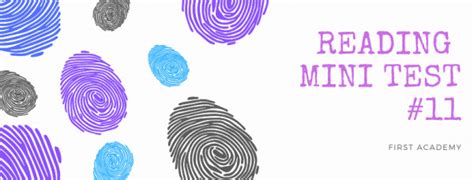 Reading Mini Test 11 - First Aca