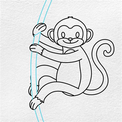 How To Draw A Monkey Step By Step