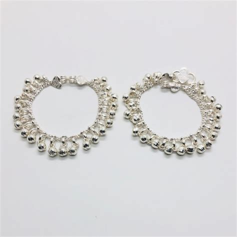 Infant Silver Bangles & Anklets - Nazariya For Baby | The Mom Store