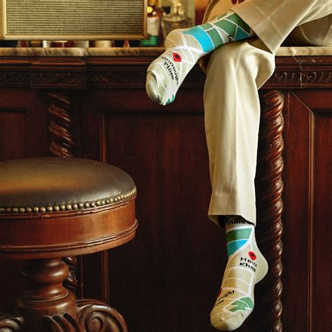 Delhi Map - Crew Length Socks – NoFoMo