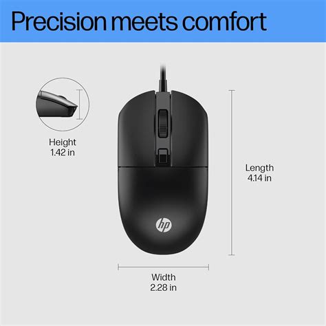 Buy Shop HP M070 Ergonomic Wired Mouse at Low Price & EMI Options ...