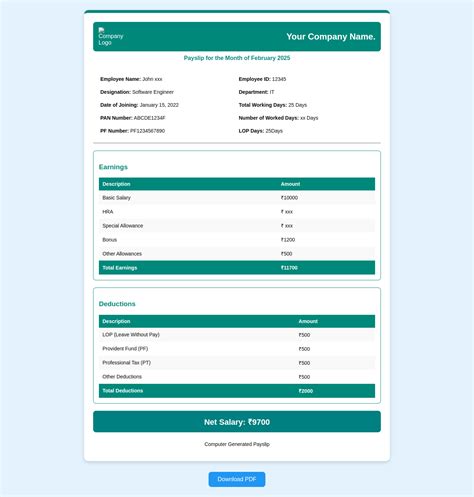 Free Payslip Generate - Fast, Reliable & Hassle-Free Payroll & Payslip ...