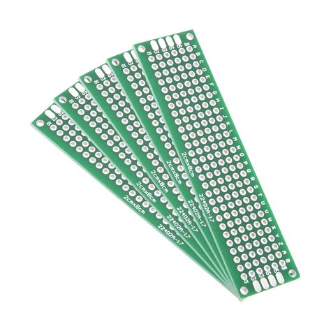 REES52® 5pcs 2 x 8 cm Double Sided PCB Board Universal Printed Circuit ...