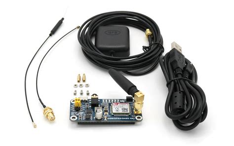 Raspberry Pi GSM/GPRS/GNSS Bluetooth HAT Expansion Board GPS Module ...