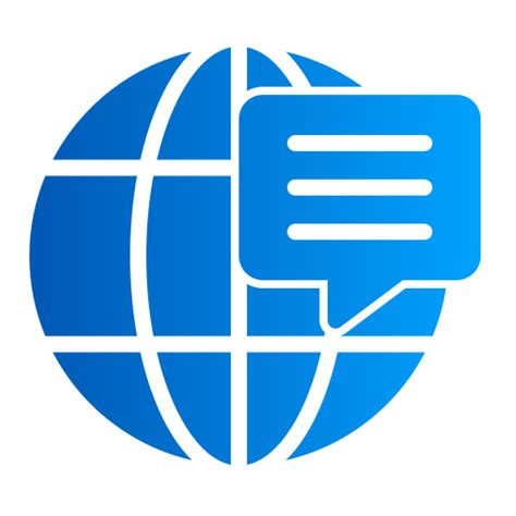 Global chatting Generic gradient fill icon | Freepik