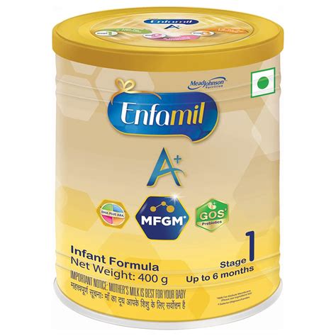 Buy Enfamil A+ Stage 1: Infant Formula (0 to 6 months) 400gm Online at ...