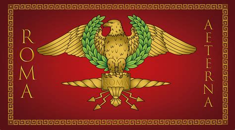 Ancient Roman Army Flag