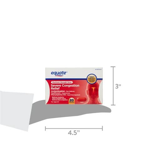 Equate Maximum Strength Sinus Severe Congestion India | Ubuy