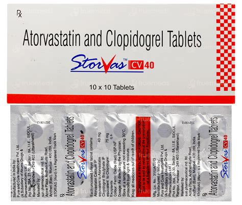 Storvas Cv 40 Tablet: Uses, Side Effects, Price & Substitutes