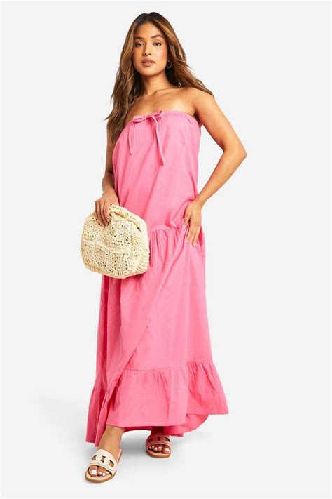 Petite Bandeau Trapeze Maxi Dress | boohoo USA