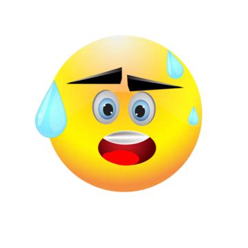 Shocked Emoji White Transparent, Shocked Face Emoji Sticker, Emoji ...