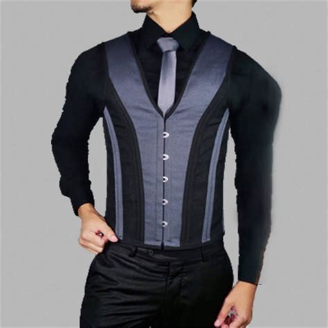 Gentleman Costume Waist Trainer Corset Men Corset Vest Men Corset Top ...