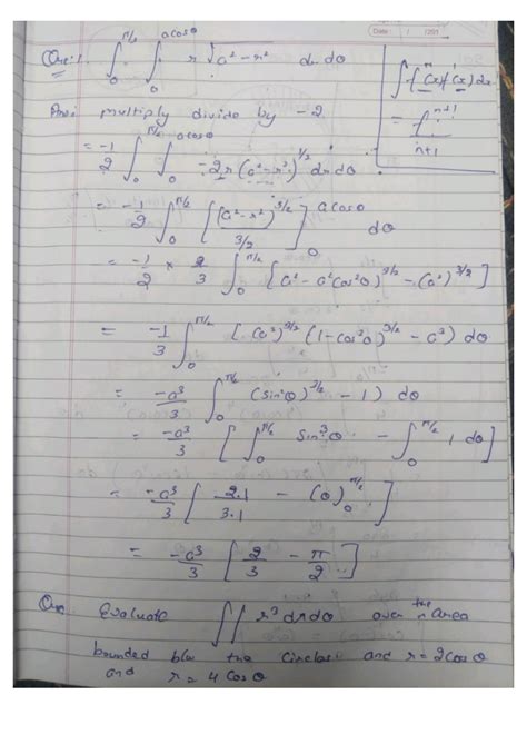 Image result for Multiple Integration Using Polar Coordinates