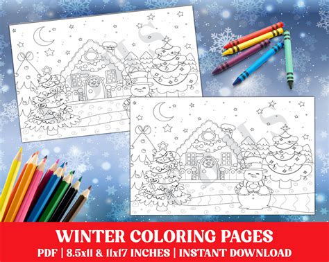 Coloring Pages Winter Holidays