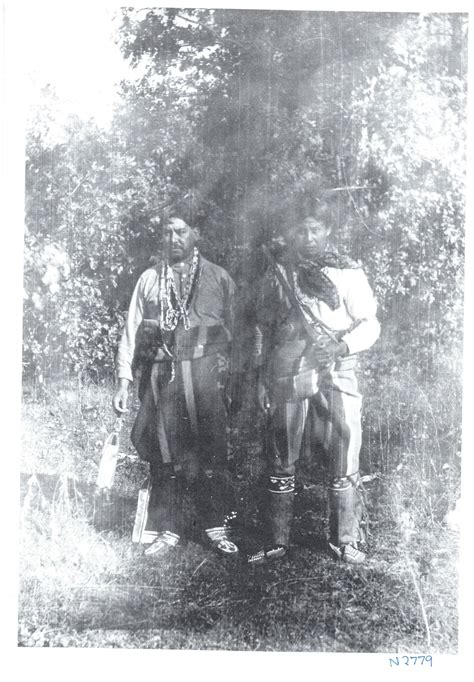 Man on left: William Skye (Peoria Indian) and on right; Soloman Quapaw ...