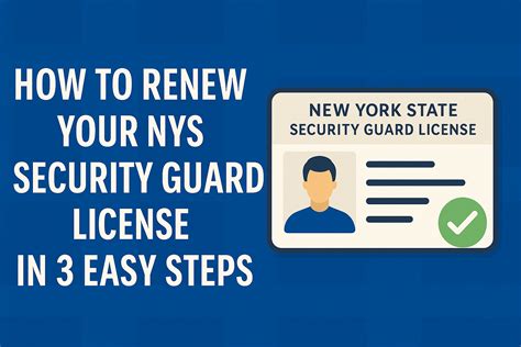 How to Renew Your NYS Security Guard License in 3 Easy Steps | Star ...