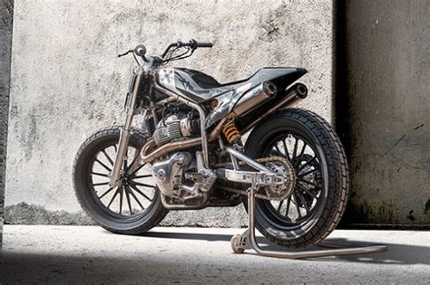 Royal Enfield 650 Modified into a Flat Track Racer Concept | Droom ...