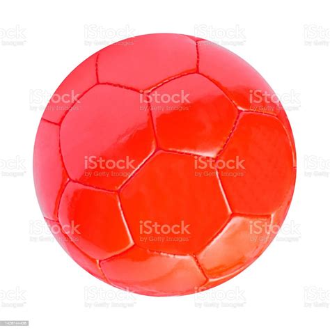 Red Soccer Ball Isolated Stock Photo - Download Image Now - Award ...