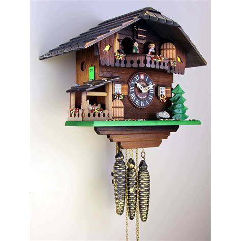 Loetscher - The Yellow Bird Chalet Swiss Cuckoo Clock - Made in ...