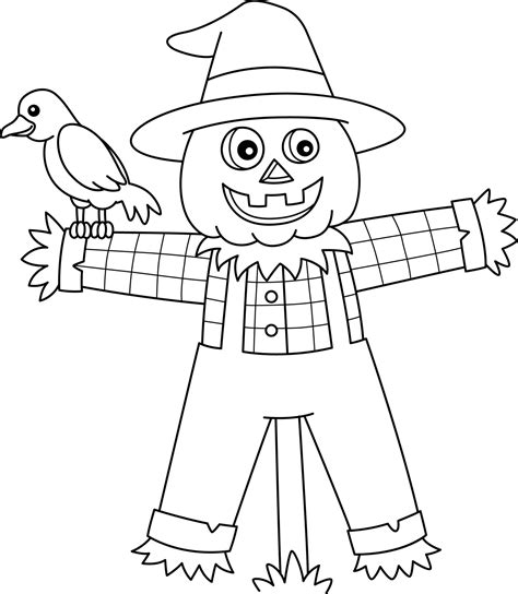 Scarecrow Halloween Coloring Pages