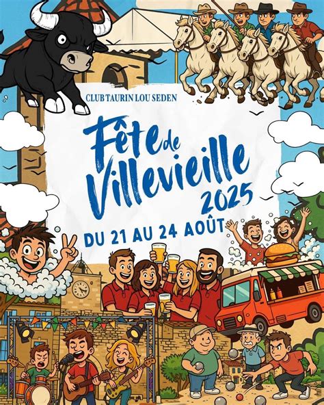 Fête Villevieille 2025, 1 boulevard de l'Aube, Villevieille, Nimes, 21 ...