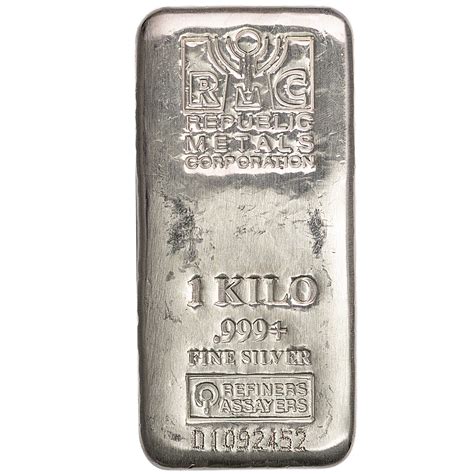 Republic Metals Corporation Silver Bar - 1 kg