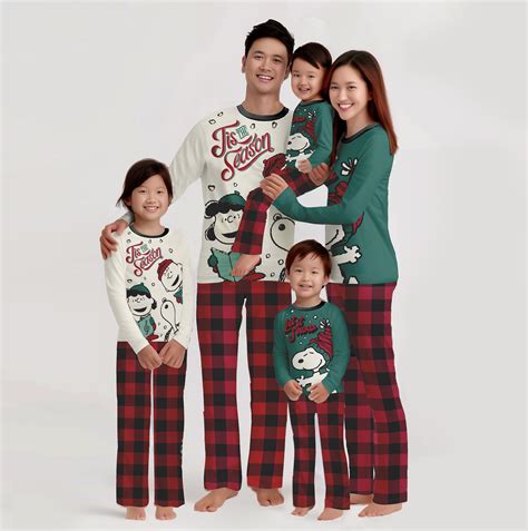 Peanuts Christmas Pajamas – Women's, 2-Piece Pajama Set Holiday ...