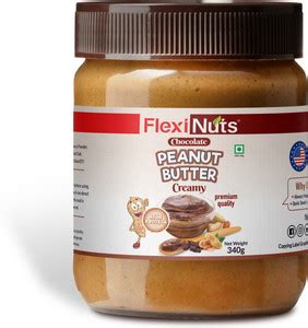 FLEXINUTS Creamy Peanut butter Chocolate Flavored Zero Cholesterol 100% ...